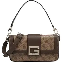 GUESS Brightside Borsa Logo 4 g Latte