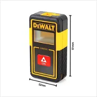 DeWalt Distance Meter Mini DW030PL - Telemetro tascabile con batterie agli ioni di litio e cavo di ricarica USB inclusi