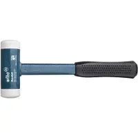 Wiha Mazza soft-face non ribattuta, molto dura con manico in acciaio tubolare, testa tonda (39019) 40 mm