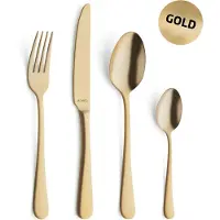 Amefa Austin 1410 24-pezzi set di posate, oro opaco