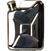 Basic Nature Hip Flask Canister Fiaschetta per liquori (180 ml, grigio)