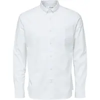 Selected Camicia A Maniche Lunghe Uomini Bianco XXL