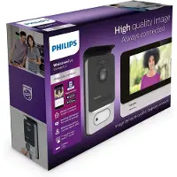Philips Videointerfono a colori WelcomeEye Connect 2, 7", Touchscreen, Colore monitor, Argento