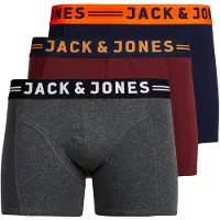 Jack & Jones Boxer JACLICHFIELD X 3 uomini - Grigio - EU S