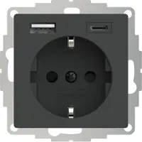 USB Presa Schuko inCharge PRO 55 A/C antracite