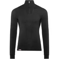 Woolpower Zip Turtleneck 400 Maglia a manica lunga (3XL, nero)