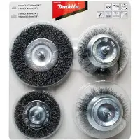 Makita Set di spazzole 4 pezzi combinate/rotonde D-65729
