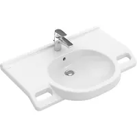 Villeroy & Boch ViCare lavabo, 1 trou pour robinet, sans trop-plein, non rectifié, 800x550mm, 412081R1, 412081R1