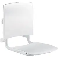 Delabie Sedile doccia sospeso comfort in acciaio inox verniciato a polvere bianco
