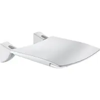 Delabie Sedile doccia comfort pieghevole in acciaio inox verniciato a polvere bianco