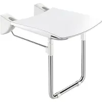 Delabie Sedile doccia pieghevole con base in acciaio inox satinato