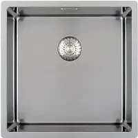Caressi Lavello CAPP40R10, da incasso/sotto piano, a filo piano (HPL). Acciaio inossidabile.