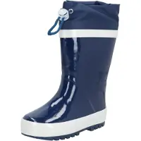 Playshoes Stivale di gomma navy / bianco