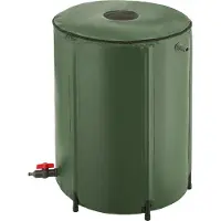 TecTake rain barrel con rubinetto e protezione antitrabocco Coperchio rimovibile