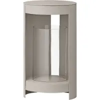 AYTM Lanterna Ora, grigio-marrone, altezza 28,2 cm, vetro, alluminio