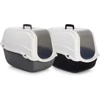 Beeztees Romeo - Lettiera per gatti - nero/bianco - 57x39x41 cm