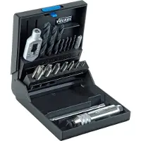 Volkel Set maschi macchina corti P.K.25, M3 - 12, con portautensili, 16 pezzi