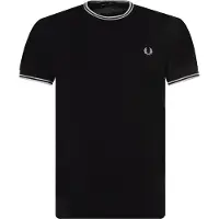 Fred perry T-shirt TWIN TIPPED T-SHIRT uomini - Nero - EU M