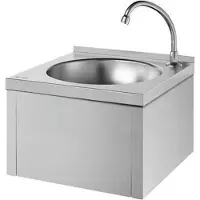 Delabie Lavabo SXS cpl. con valvola a chiusura automatica Edst. 1.4301 sat.