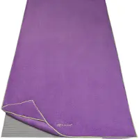 Gaiam Stay Put Yoga Mat Towel Telo in microfibra (178 x 66 cm, porpora)