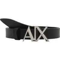 Armani Exchange per donna. 941125CC71900020 Cintura in pelle nera (80cm), Nero, Casual, Classico