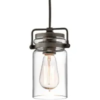 Kichler Lampada a sospensione di vetro Brinley 1 luce