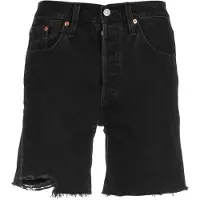 Levi's 501 Mid Thigh Shorts Black Taglia: W25 | Pantaloncini Outlet | Donna | Nero
