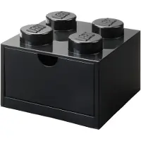LEGO Cassetto da scrivania a 4 bottoncini - Nero
