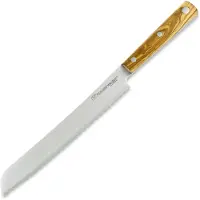 Due Cigni Hakucho pankiri/coltello da pane 21 cm, legno d'ulivo
