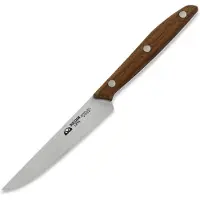 Due Cigni 1896, 2C1003DNO coltello da bistecca seghettato 11cm, legno di noce