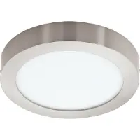 Eglo connect Fueva- plafoniera tonda 22,5cm nichel