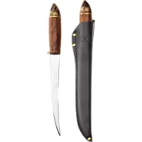 Marttiini Salmon Filleting Knife 552017W Polished 1.4034, Birch, coltello per sfilettare