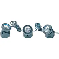 HEISSNER Illuminazione per laghetti LED / Set di 3 pezzi di faretti LED subacquei U130-T