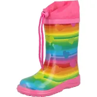 Beck Stivale di gomma colori misti / rosa