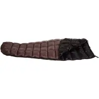 Western Mountaineering Everlite Sacco a pelo in piuma (200 cm, nero/marrone)