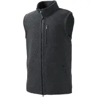 Mufflon Ivo Gilet in lana merino Uomo (M, nero/grigio)