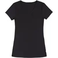 Joha Women's Blouse S/S Intimo lana merinos Donna (S, nero)