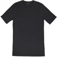 Joha T-Shirt Intimo lana merinos Uomo (XXL, nero)