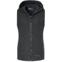 Mufflon Women's Momo Gilet in lana merino Donna (XS, grigio/nero)