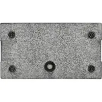 vidaXL Supporto per ombrellone granito 25 kg rettangolare nero