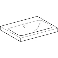 Geberit iCon Light lavabo, 60 cm x 48 cm, sans trou pour robinetterie, avec trop-plein,501834, 501.834.00.3, 501.834.00.3