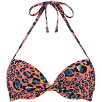 Shiwi Ladies Leopard Spot Luca Push Up Bikini Top Azalea Pink Taglia: 36 | Bikini Outlet | Donna | Rosa
