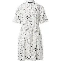 French Connection Droplet Drape Shirt Dress Summer White/black Taglia: 6 | Abiti in T-Shirt Outlet | Donna | Bianco