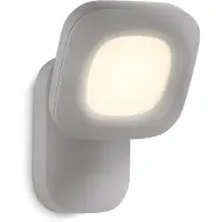Signify 172758716 Lampada da parete LED Philips myGarden Cloud, alluminio, grigio chiaro, 3W, luce calda (corrisponde a 26W), 270 lumen