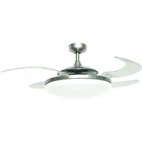 Beacon Lighting Ventilatore Beacon con luce Fanaway Evo 2, cromo opaco, silenzioso