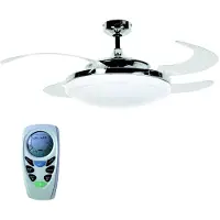 Beacon Lighting Ventilatore da soffitto Beacon Fanaway Evo 2 con luce cromo silenzioso