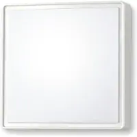 FABAS LUCE Applique Oban, 30 cm x 30 cm, 2 x E27, bianco, IP65