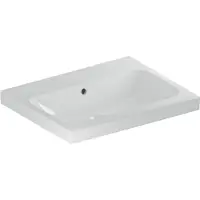 Geberit iCon Light lavabo, 60 cm x 48 cm, sans trou pour robinetterie, avec trop-plein,501834, 501.834.00.4, 501.834.00.4