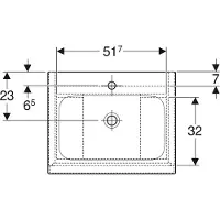 Geberit iCon Set lavabo pour meubles avec meuble sous-lavabo, 2 tiroirs, 60x63x48 cm, 502331, 502.335.01.3, 502.335.01.3