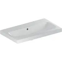 Geberit iCon Light lavabo avec saillie raccourcie, 75 cm x 42 cm, sans trou pour robinetterie, avec trop-plein,501842, 501.842.00.4, 501.842.00.4